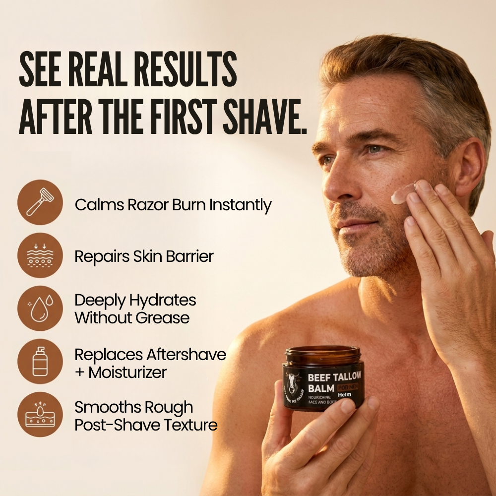 Post-shave repair balm