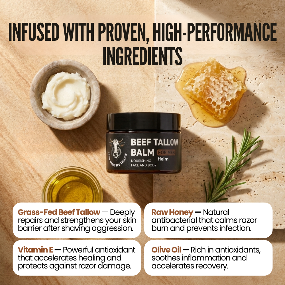 Post-shave repair balm